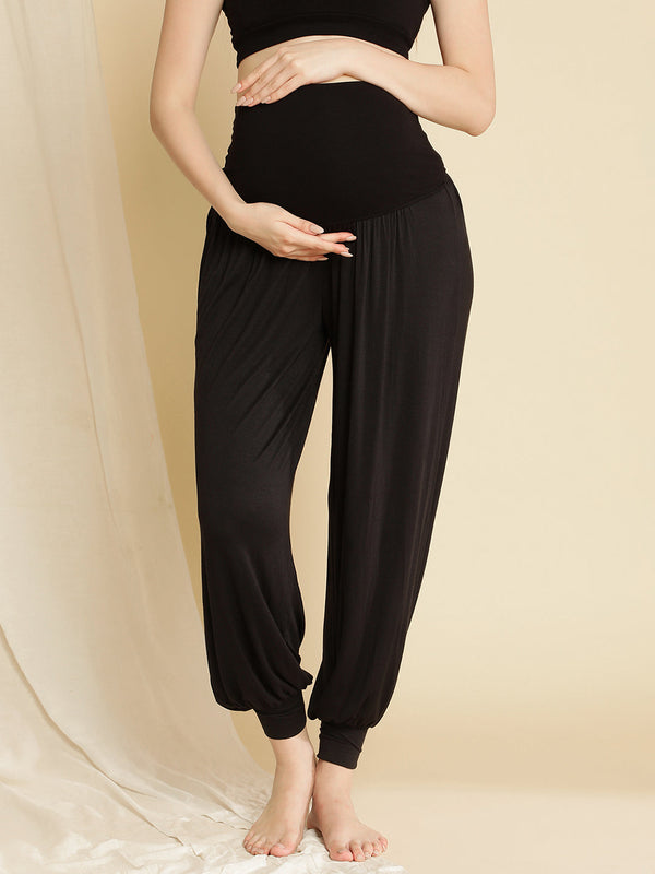 Black Easy Fit Maternity Pants | Seraphine